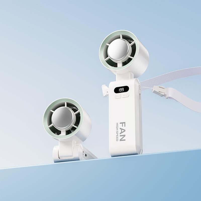 Coolhill Portable Handheld High Speed Fan, 199 Adjustable Level, Foldable Fan for Summer