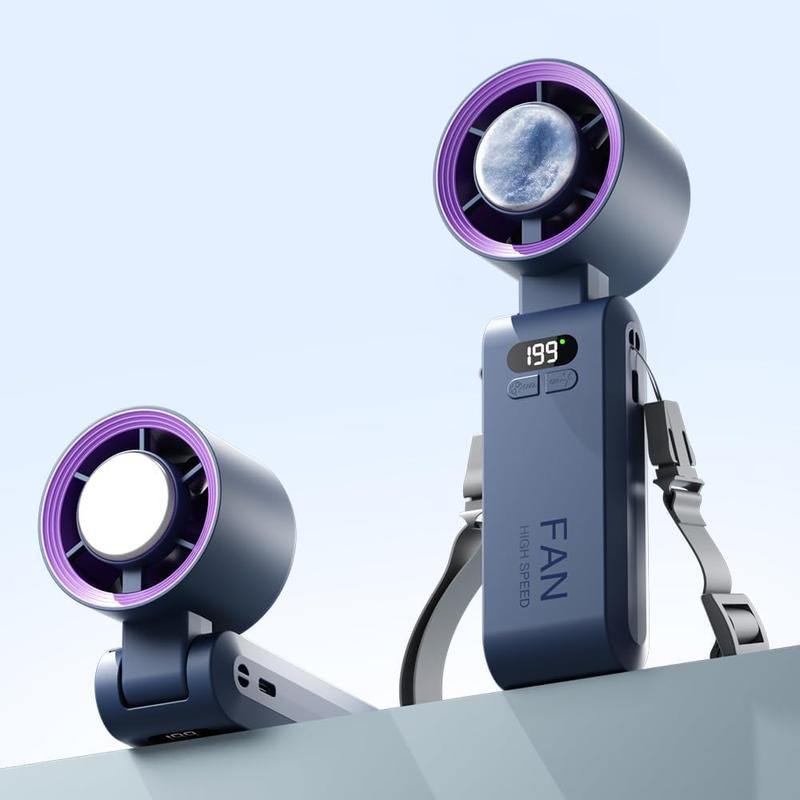 Coolhill Portable Handheld High Speed Fan, 199 Adjustable Level, Foldable Fan for Summer